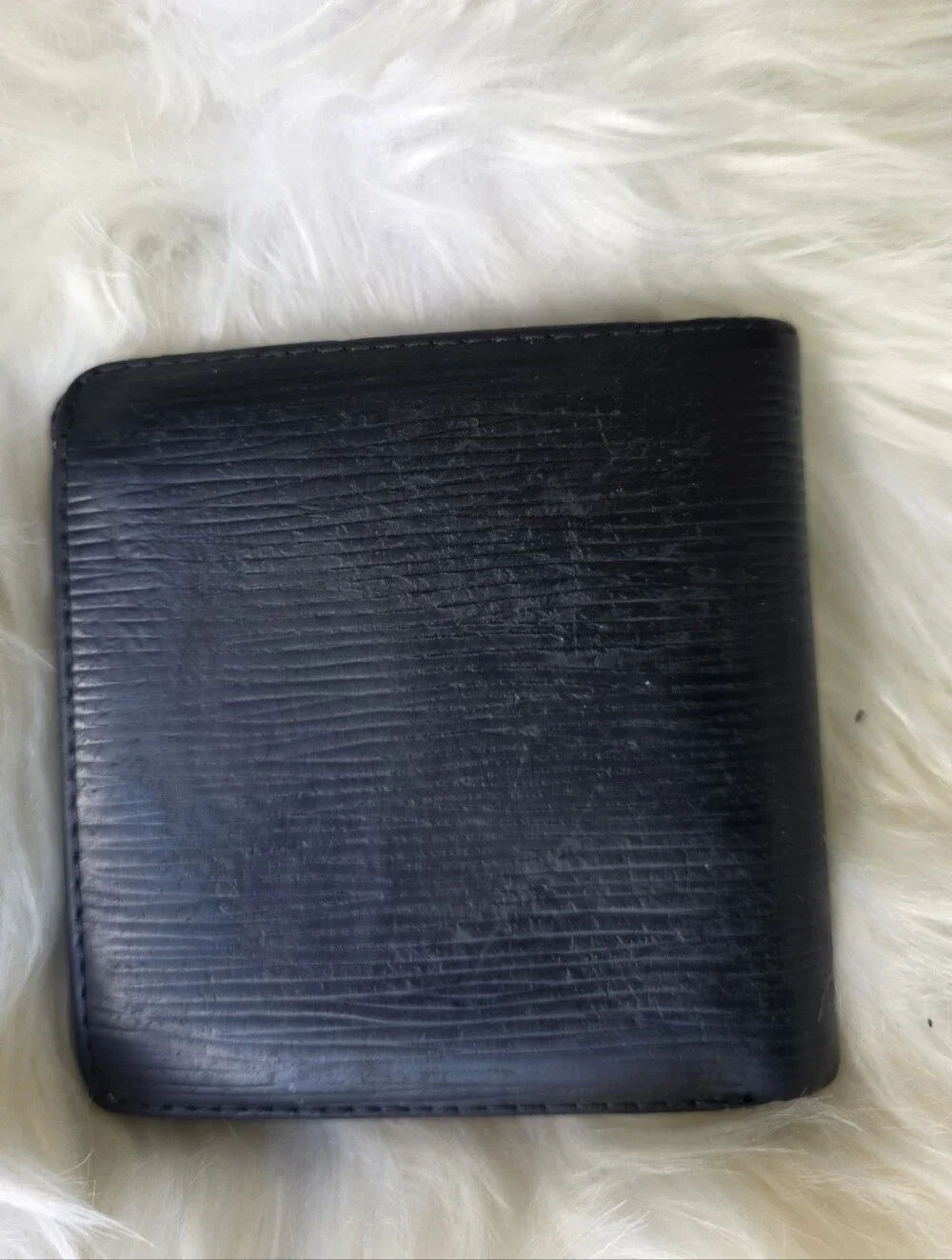 Authentic Louis Vuitton Black Epi Bifold Wallet
